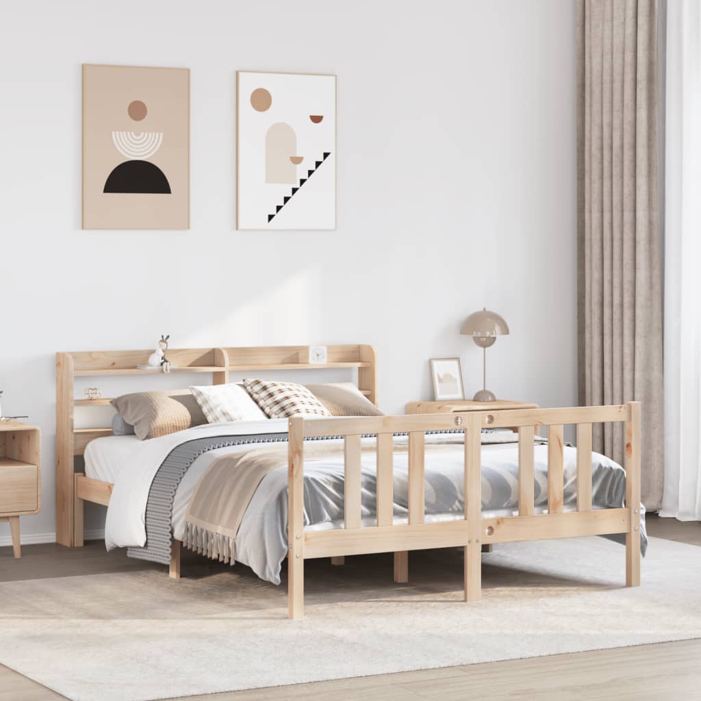 Bettgestell mit Kopfteil ohne Matratze 135x190 cm Bettgestell mit Kopfteil ohne Matratze 135x190 cm