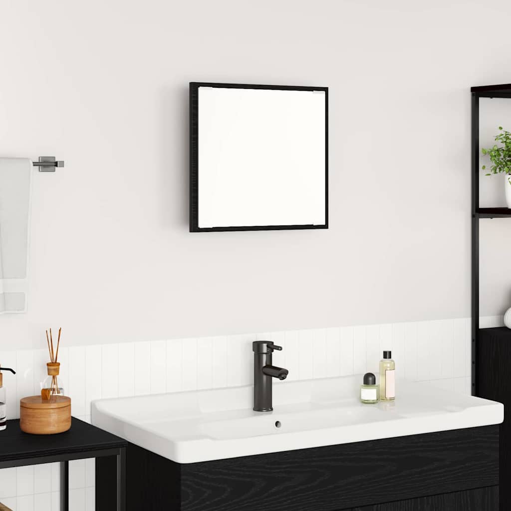 LED Badezimmer Spiegel Schwarze Eiche 40 x 8,5 x 37 cm
