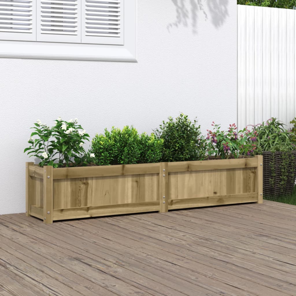 Pflanzkübel 150x31x31 cm Kiefernholz Imprägniert Pflanzkübel 150x31x31 cm Kiefernholz Imprägniert