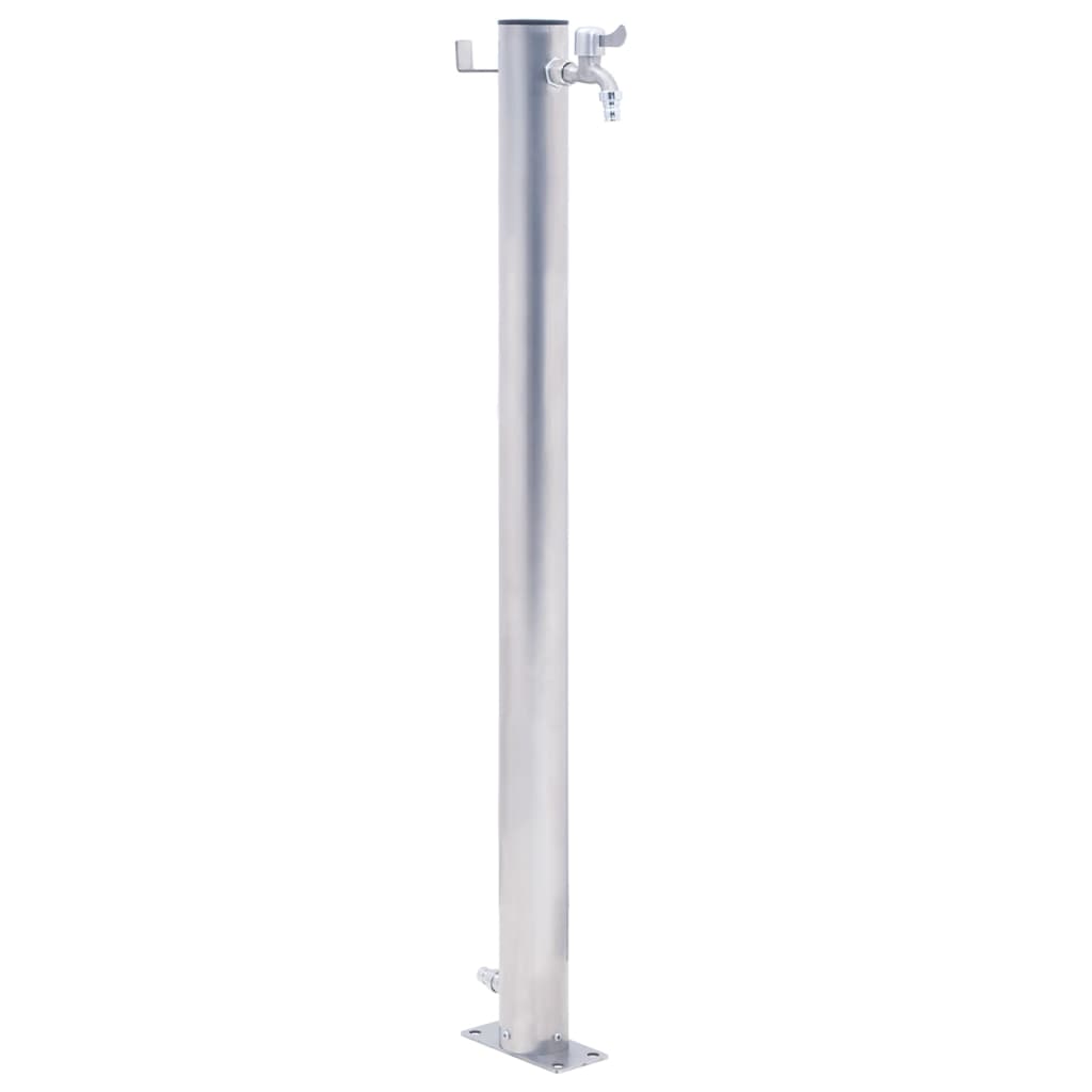 Wassersäule für den Garten 60 cm Edelstahl Rund Wassersäule für den Garten 60 cm Edelstahl Rund