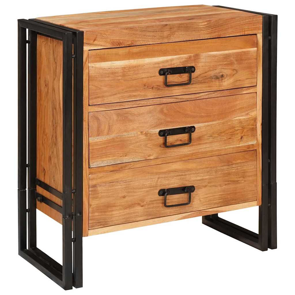 Sideboard Braun 66 x 33 x 70 cm Akazie Massivholz