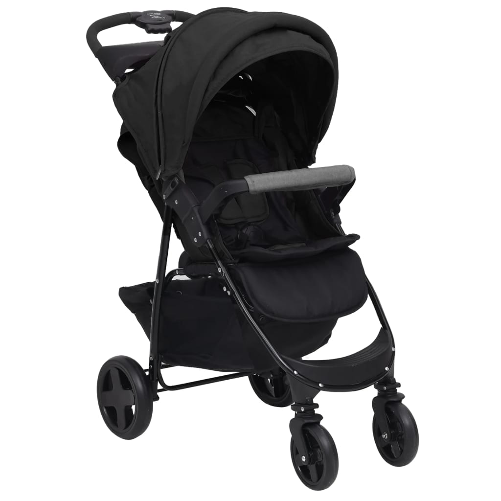 2-in-1 Kinderwagen Anthrazit Stahl 2-in-1 Kinderwagen Anthrazit Stahl