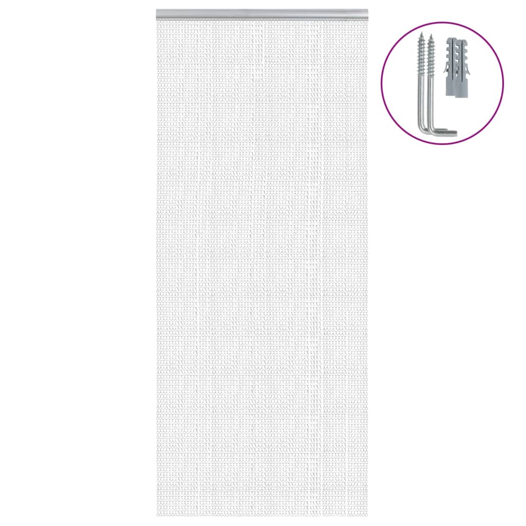 Türvorhang aus Ketten 90x200 cm Aluminium Türvorhang aus Ketten 90x200 cm Aluminium