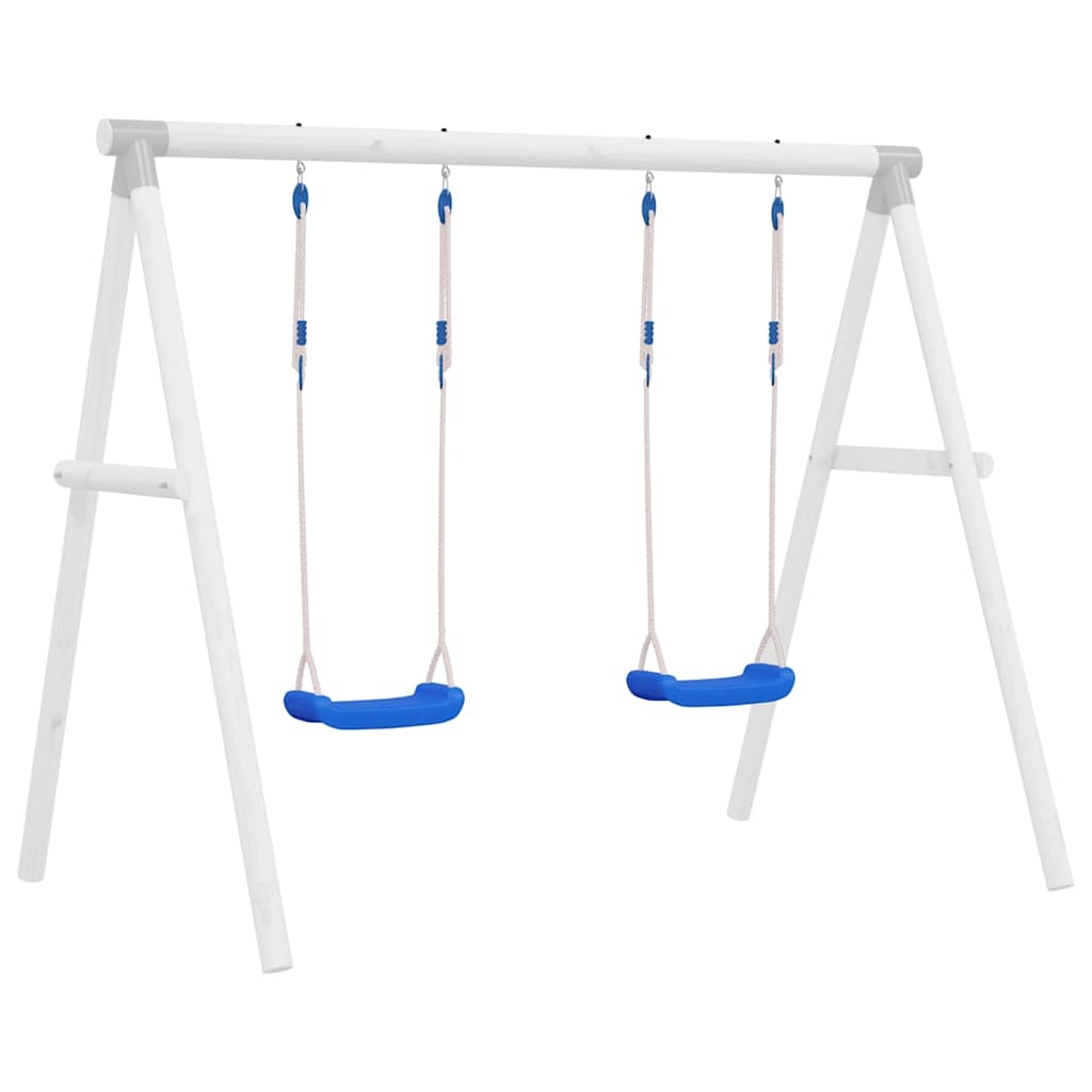 Schaukelsitze mit Seilen 2 Stk. Blau 38x16 cm Polyethene Schaukelsitze mit Seilen 2 Stk. Blau 38x16 cm Polyethene