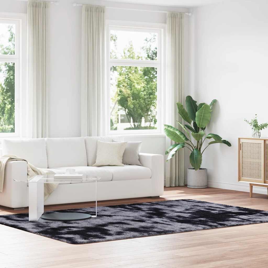 Teppich Shaggy Hochflor NAVARRA Dunkelgrau 200x290 cm Polyester Teppich Shaggy Hochflor NAVARRA Dunkelgrau 200x290 cm Polyester