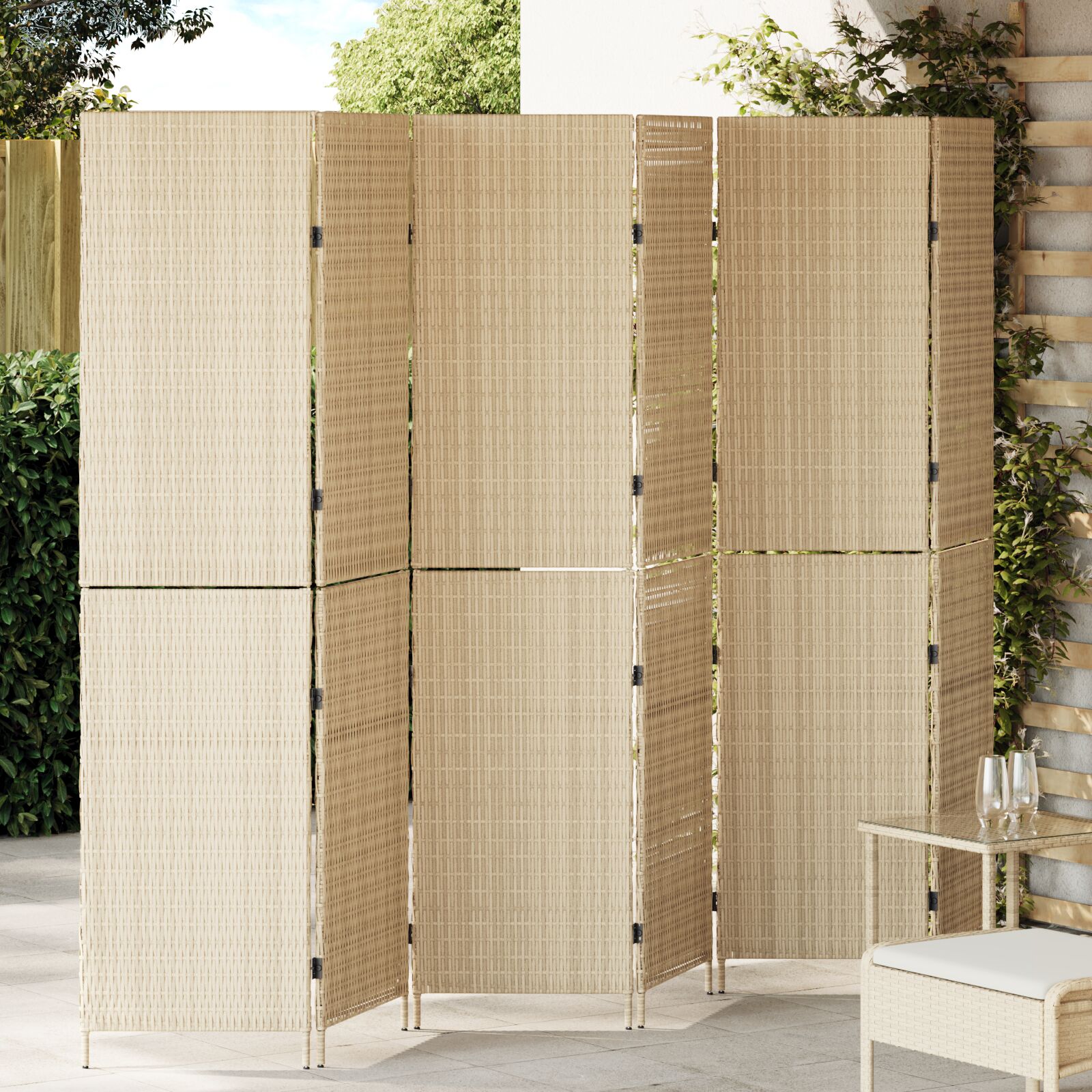 Raumteiler Beige Holz Groß Faltbar Raumteiler Rechteckig Raumteiler Beige Holz Groß Faltbar Raumteiler Rechteckig