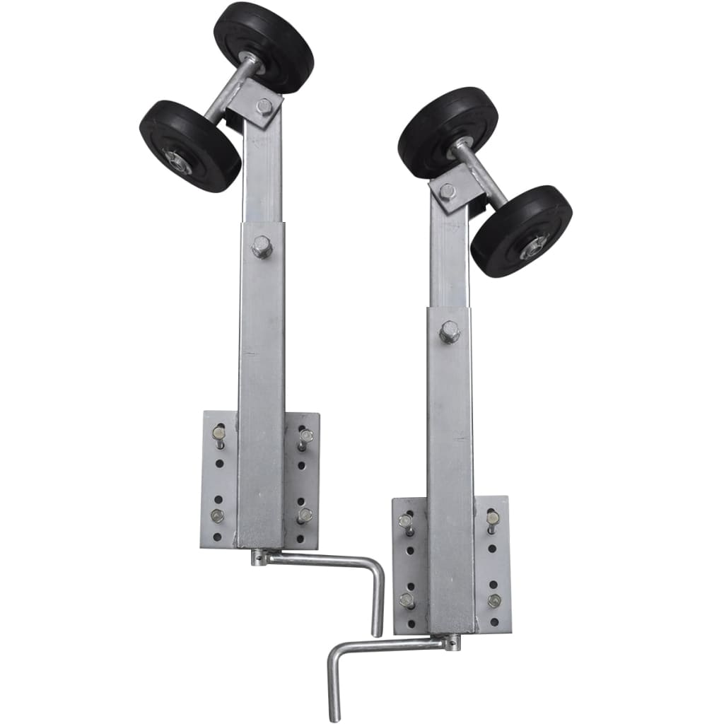 Bootstrailer-Stützen Doppelrollen 2er-Set 59-84 cm Bootstrailer-Stützen Doppelrollen 2er-Set 59-84 cm