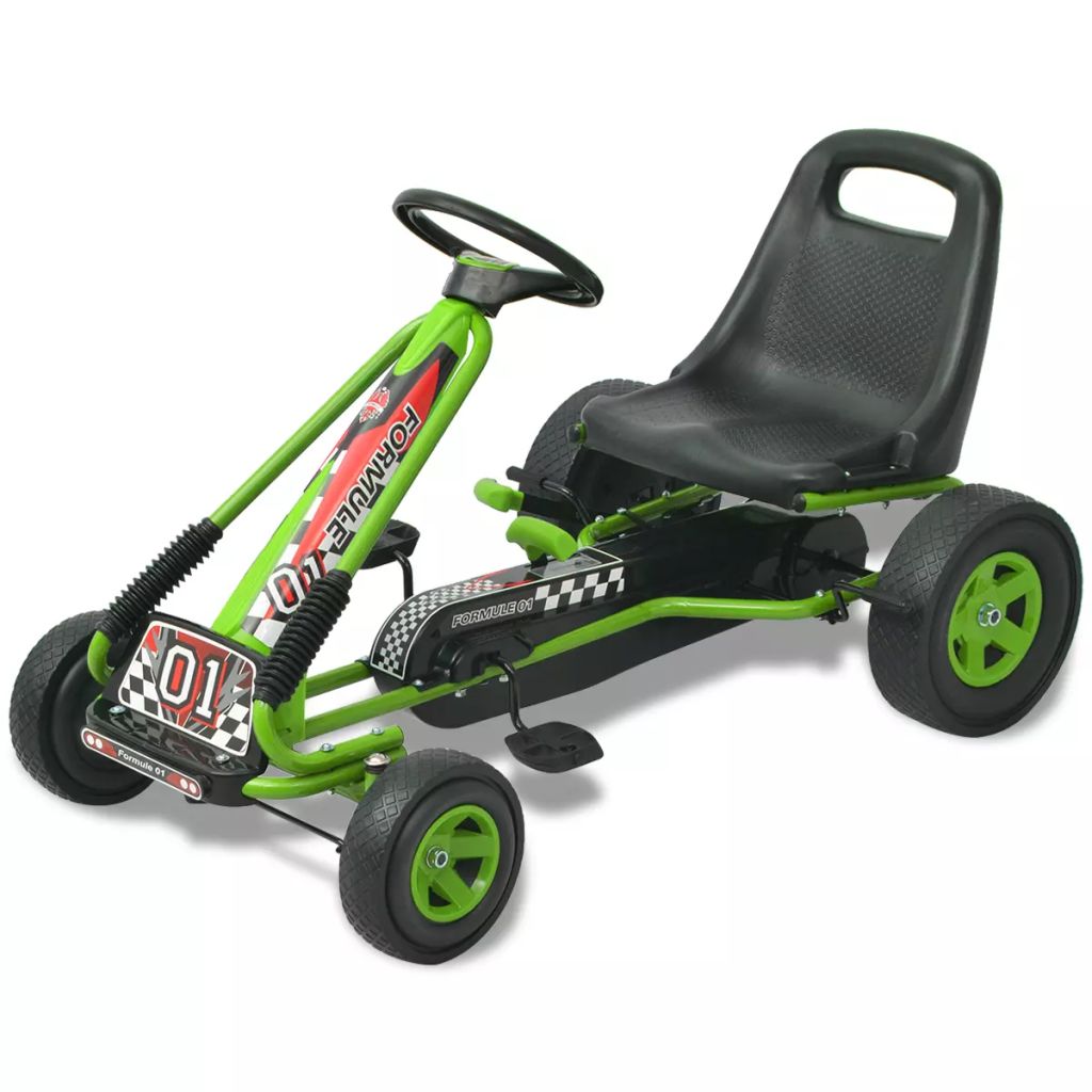 Pedal Go-Kart mit verstellbarem Sitz Grün Pedal Go-Kart mit verstellbarem Sitz Grün