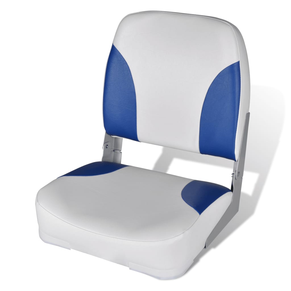 Bootssitz Klappbar Blau-Weiß 41x36x48 cm Bootssitz Klappbar Blau-Weiß 41x36x48 cm