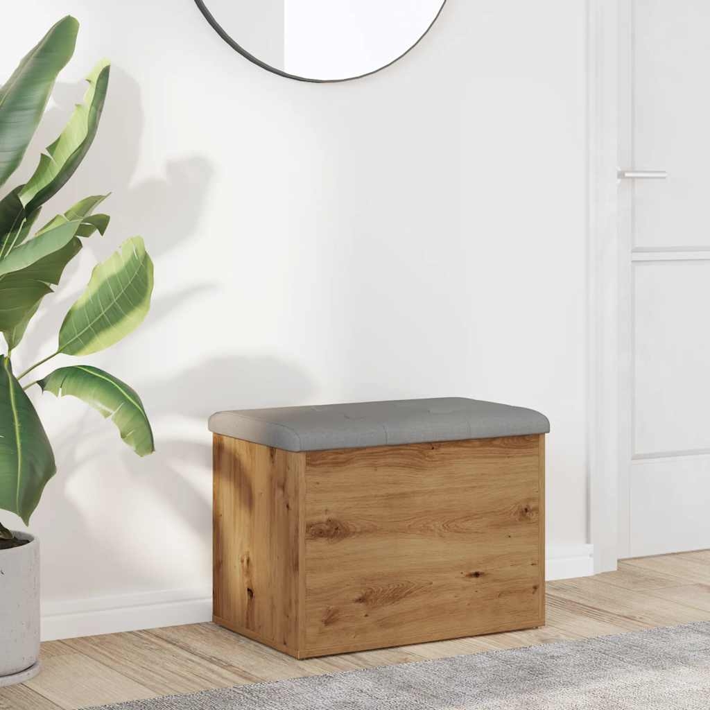 Sitzbank mit Stauraum Artisan-Eiche 62x42x45 cm Holzwerkstoff Sitzbank mit Stauraum Artisan-Eiche 62x42x45 cm Holzwerkstoff