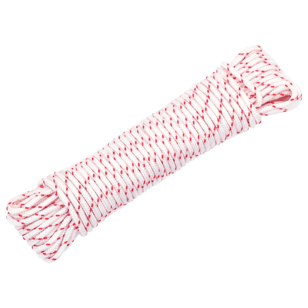 Starterseil Weiß und Rot Ø3 mm 10 m Nylon Starterseil Weiß und Rot Ø3 mm 10 m Nylon