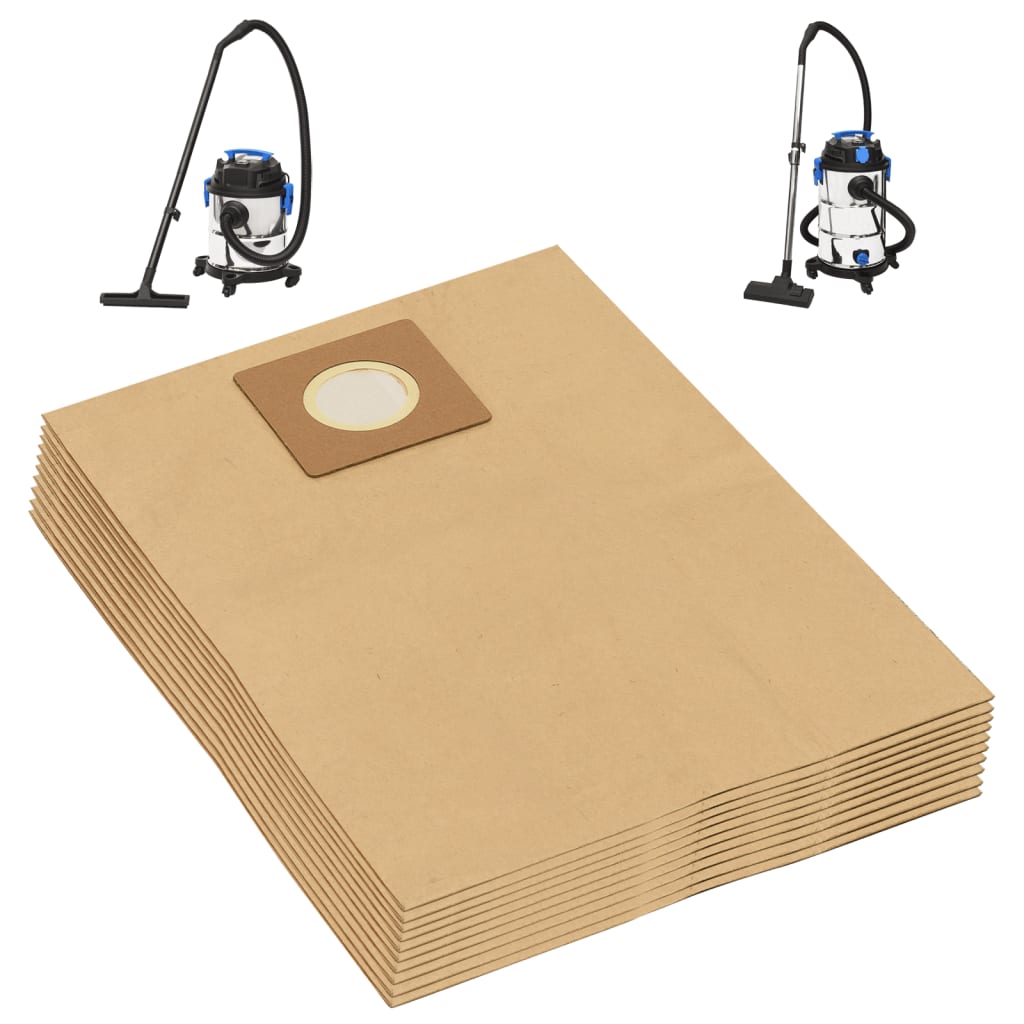 Papierbeutel für Nass- und Trockensauger 10 Stk. Braun Papierbeutel für Nass- und Trockensauger 10 Stk. Braun
