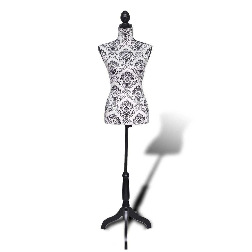 Damenbüste Schneiderpuppe Torso Schwarz Weiß Damenbüste Schneiderpuppe Torso Schwarz Weiß