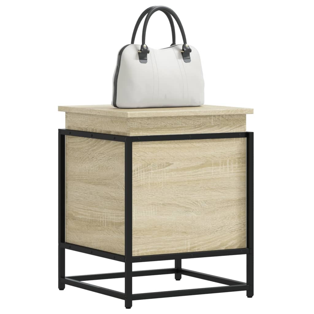Aufbewahrungsbox mit Deckel Sonoma 40x40x51,5 cm Holzwerkstoff Aufbewahrungsbox mit Deckel Sonoma 40x40x51,5 cm Holzwerkstoff