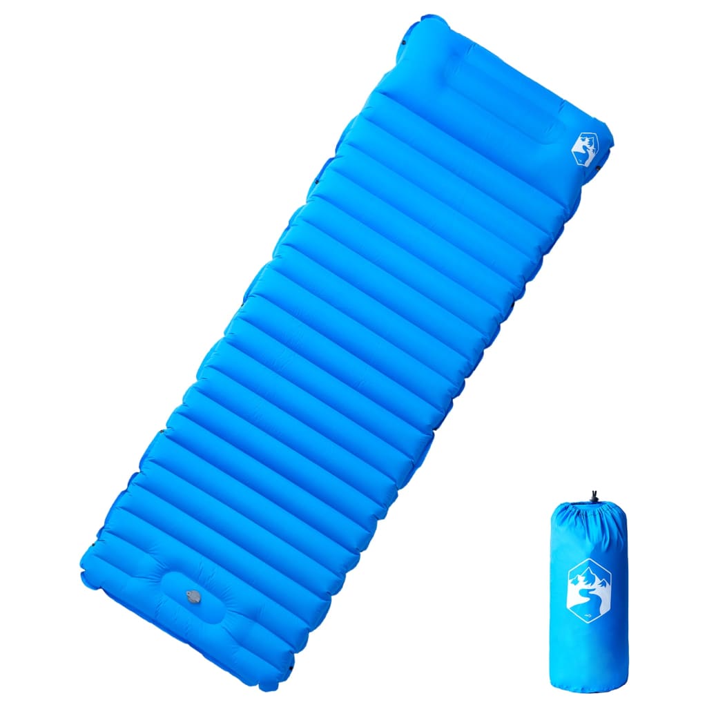 Selbstaufblasende Isomatte mit Kissen Blau Selbstaufblasende Isomatte mit Kissen Blau