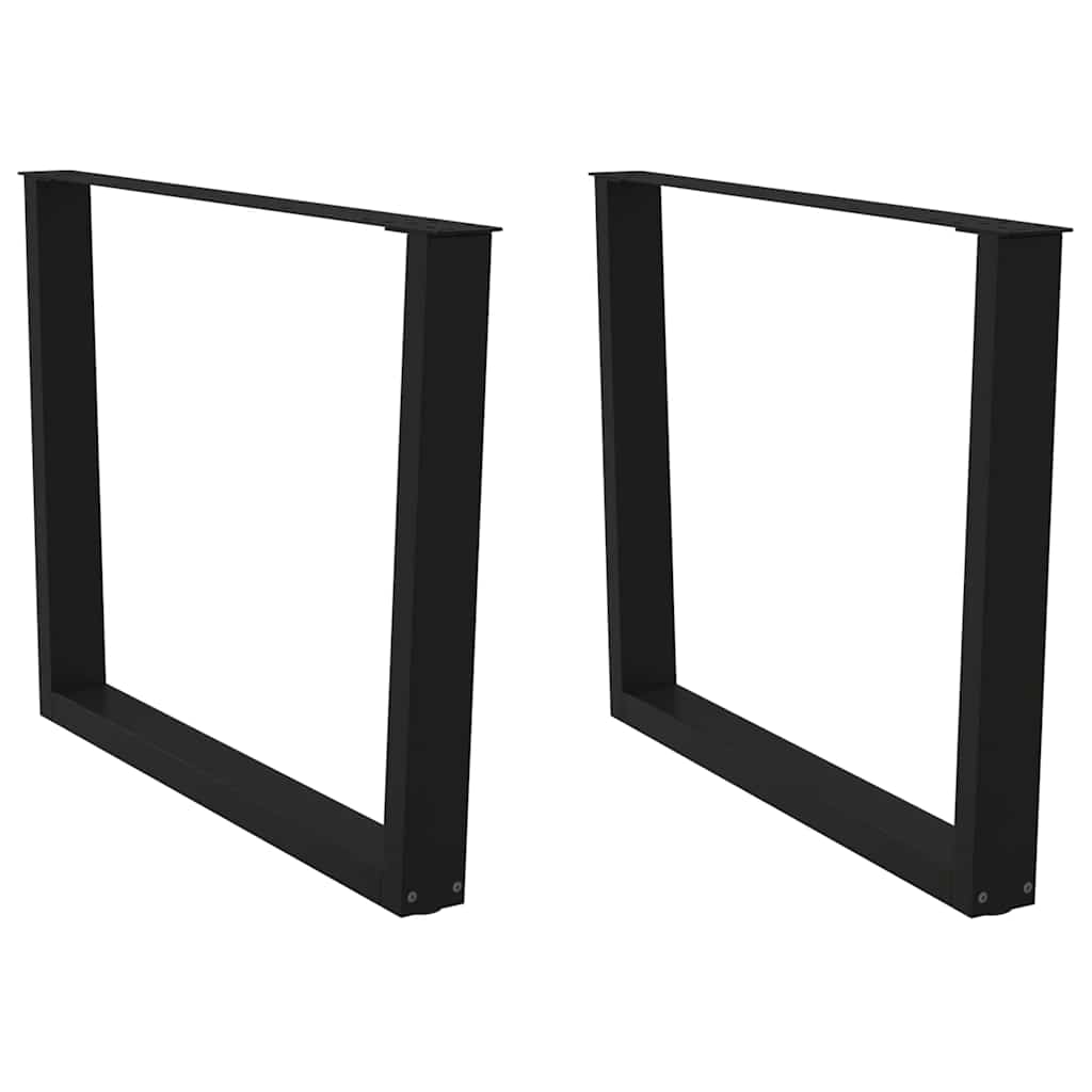 Esstisch Beine V-Form 2 Stück Schwarz 100x(72-73,3) cm Stahl Esstisch Beine V-Form 2 Stück Schwarz 100x(72-73,3) cm Stahl