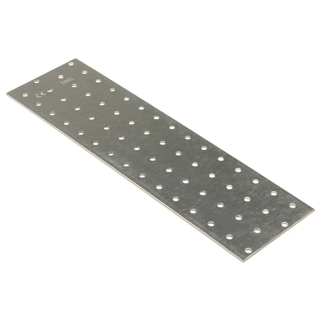 Lochplatten 40 Stk. 2 mm 300x80 mm Verzinkter Stahl Lochplatten 40 Stk. 2 mm 300x80 mm Verzinkter Stahl