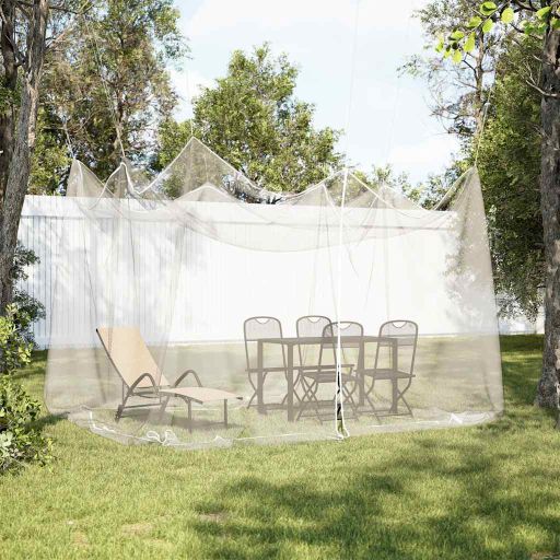 Moskitonetz Indoor Outdoor 156 Mesh Weiß 300x300x250 cm