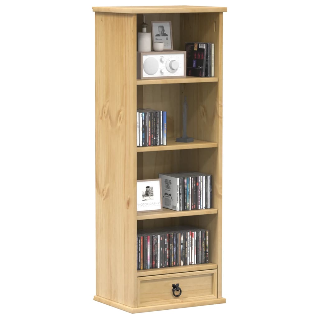CD-Schrank Corona 40x30x110 cm Massivholz Kiefer CD-Schrank Corona 40x30x110 cm Massivholz Kiefer