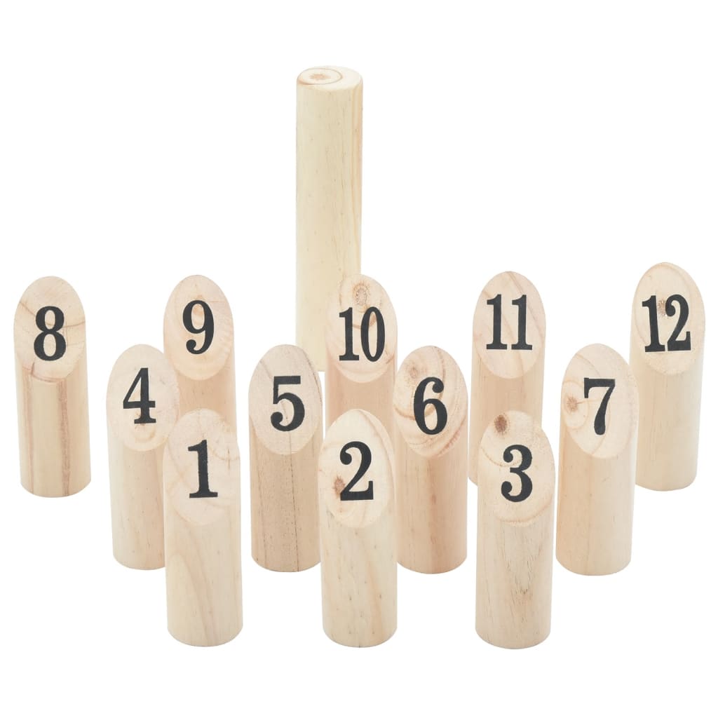 13-tlg. Kubb-Spielset mit Tragetasche Massivholz Kiefer 13-tlg. Kubb-Spielset mit Tragetasche Massivholz Kiefer