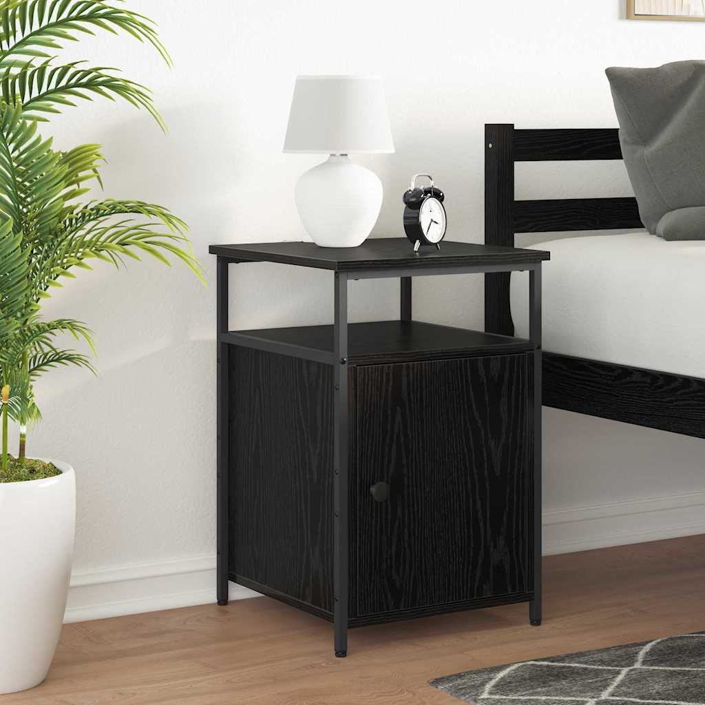 Nachttisch Schwarze Eiche Holzwerkstoff