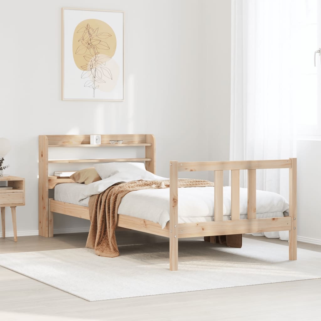 Bettgestell mit Kopfteil ohne Matratze 75x190 cm Bettgestell mit Kopfteil ohne Matratze 75x190 cm