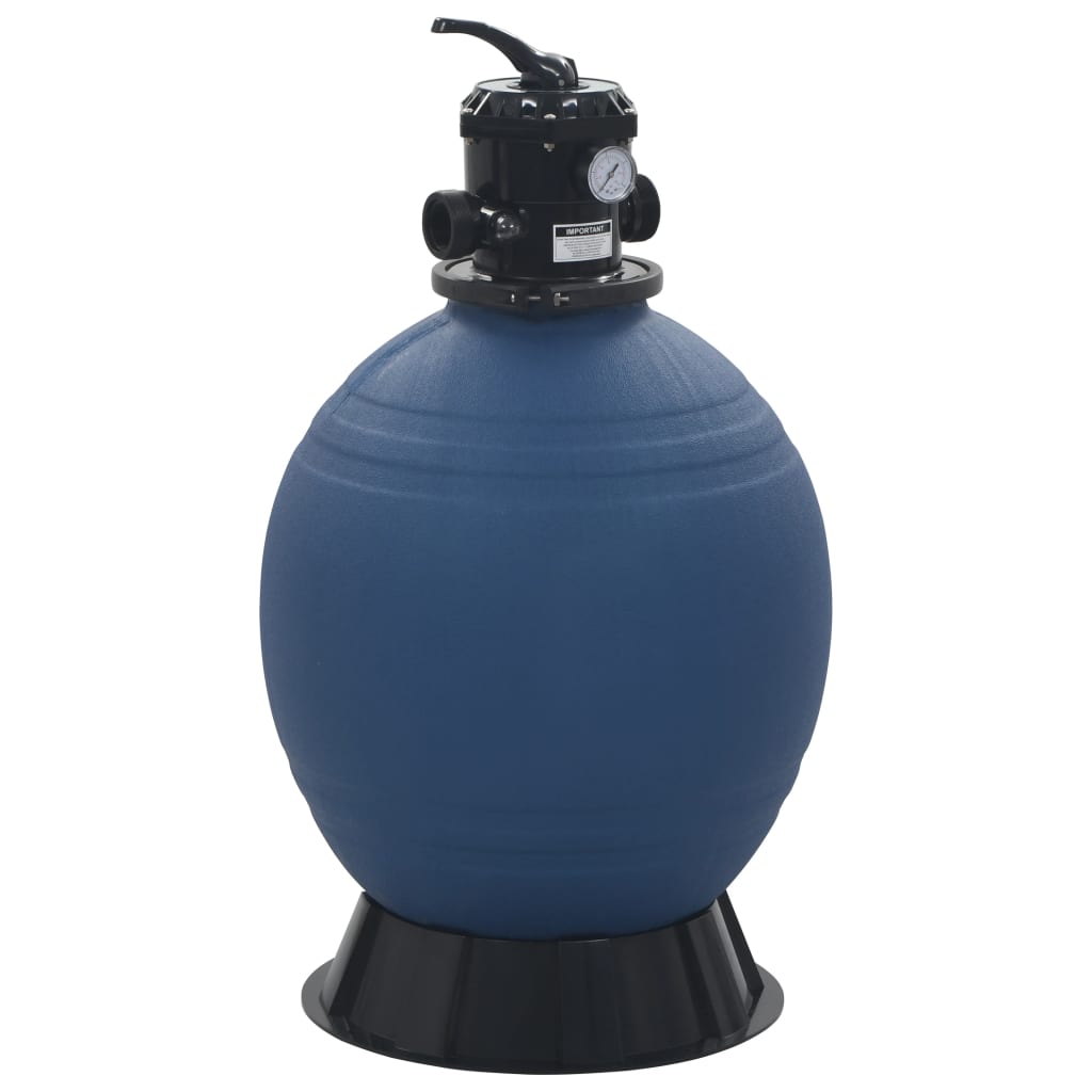 Pool-Sandfilter mit 6-Wege-Ventil Filterkessel Blau 560 mm Pool-Sandfilter mit 6-Wege-Ventil Filterkessel Blau 560 mm