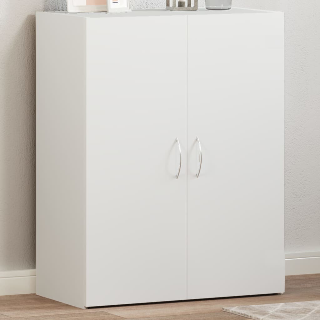 Aktenschrank Weiß 60x32x77,5 cm Holzwerkstoff Aktenschrank Weiß 60x32x77,5 cm Holzwerkstoff