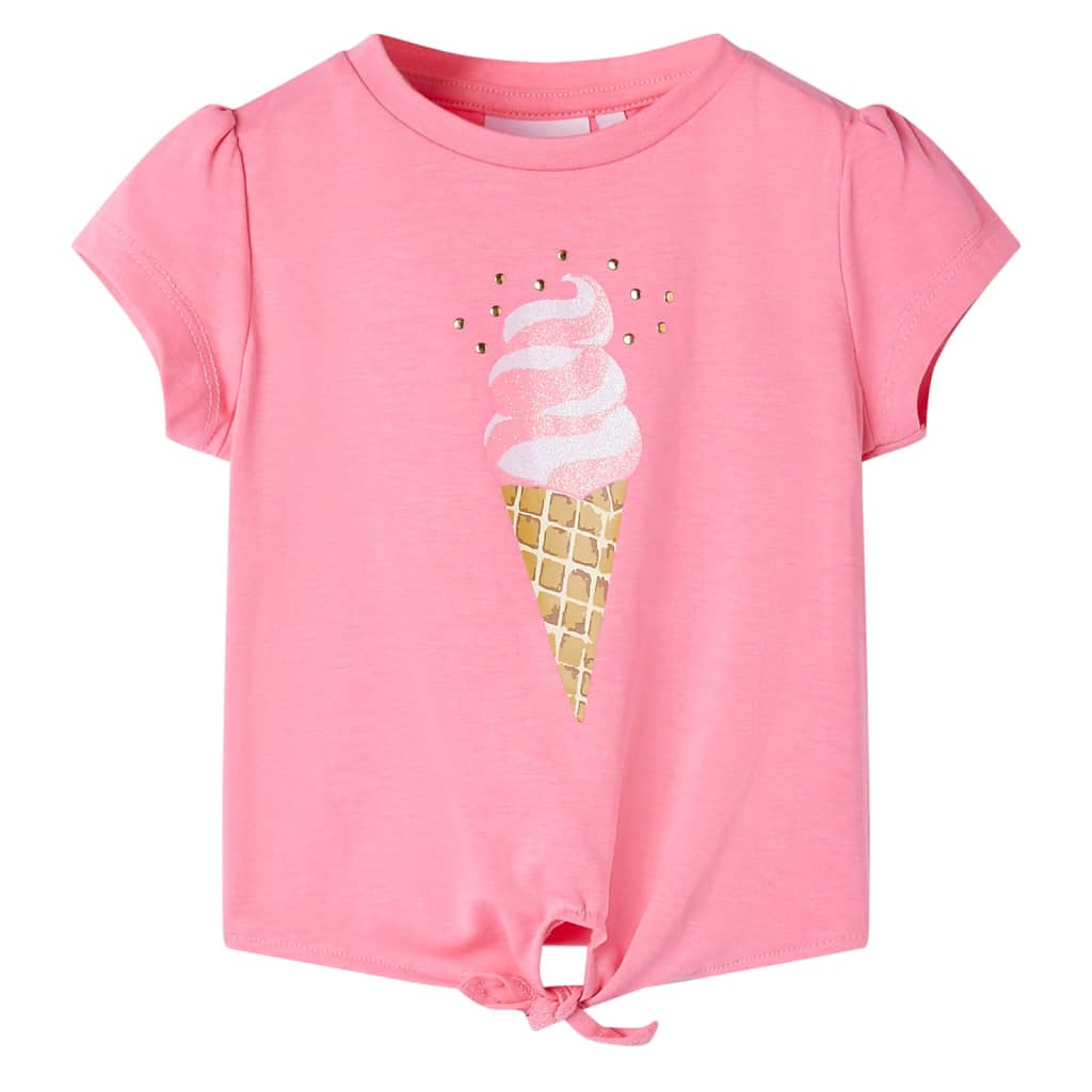 Kinder-T-Shirt Helles Neonrosa 140 Kinder-T-Shirt Helles Neonrosa 140