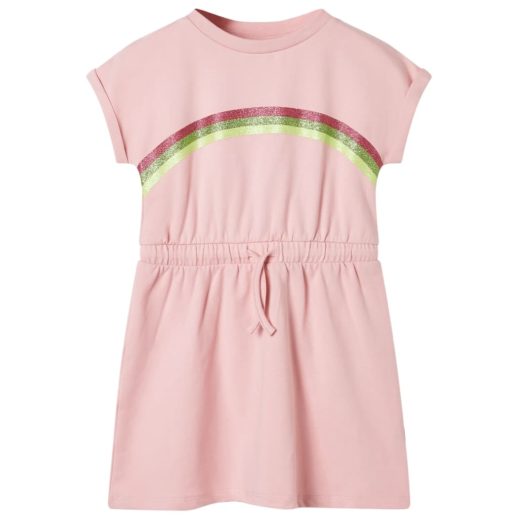 Kinderkleid mit Kordelzug Hellrosa 92 Kinderkleid mit Kordelzug Hellrosa 92