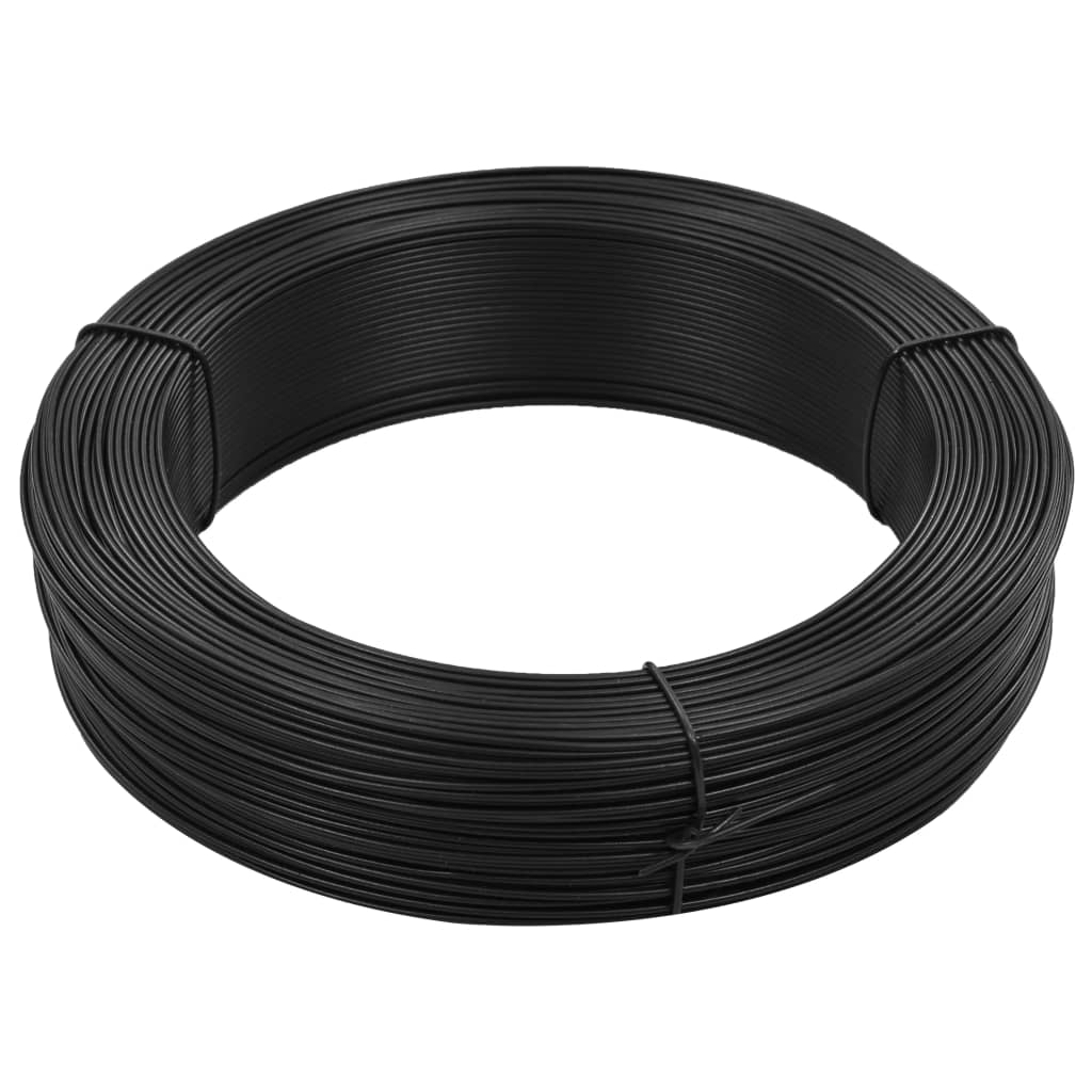 Zaun-Bindedraht 250 m 0,9/1,4 mm Stahl Anthrazit Zaun-Bindedraht 250 m 0,9/1,4 mm Stahl Anthrazit