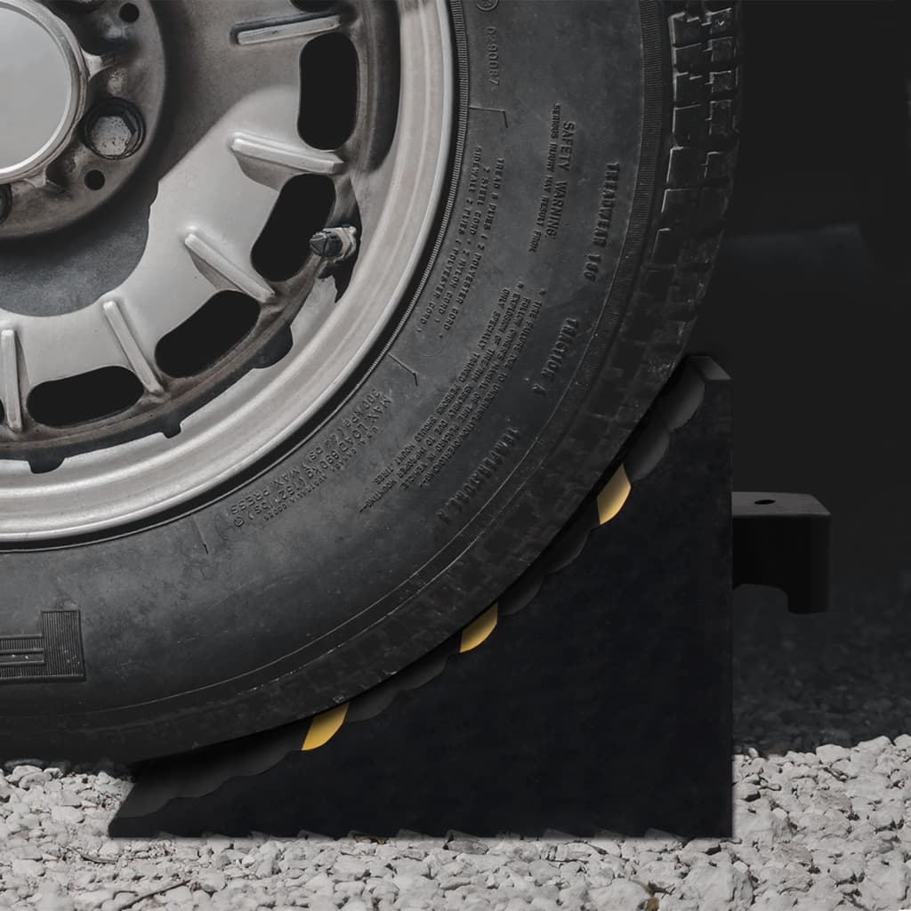 Unterlegkeile 2 Stk. 29x16x19 cm Gummi Unterlegkeile 2 Stk. 29x16x19 cm Gummi