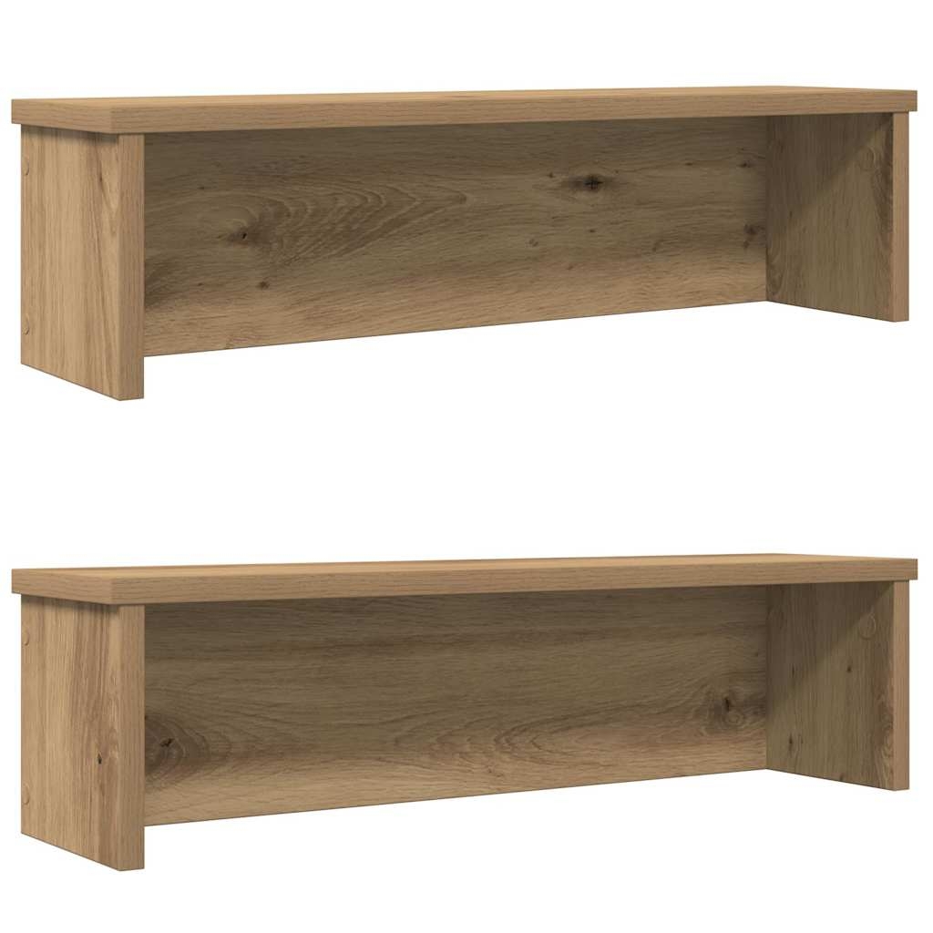 Küchenregale Stapelbar 2 Stk. Artisan-Eiche 50x15x16 cm Küchenregale Stapelbar 2 Stk. Artisan-Eiche 50x15x16 cm