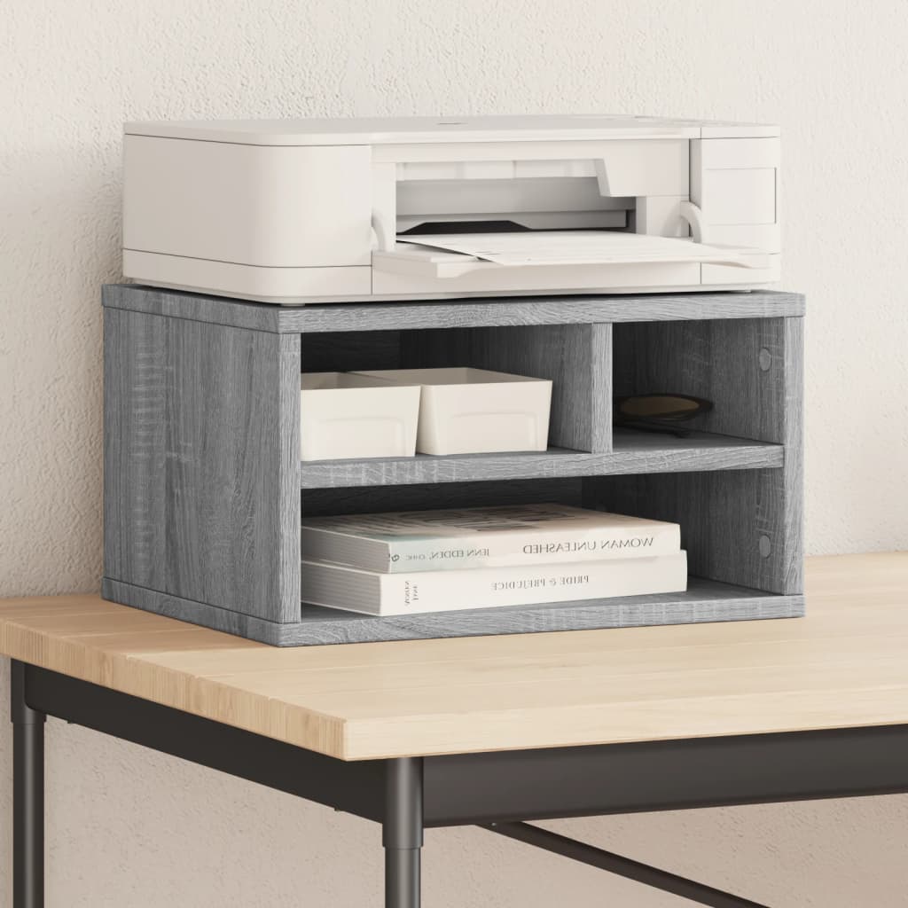 Druckerständer Grau Sonoma 40x32x22,5 cm Holzwerkstoff Druckerständer Grau Sonoma 40x32x22,5 cm Holzwerkstoff