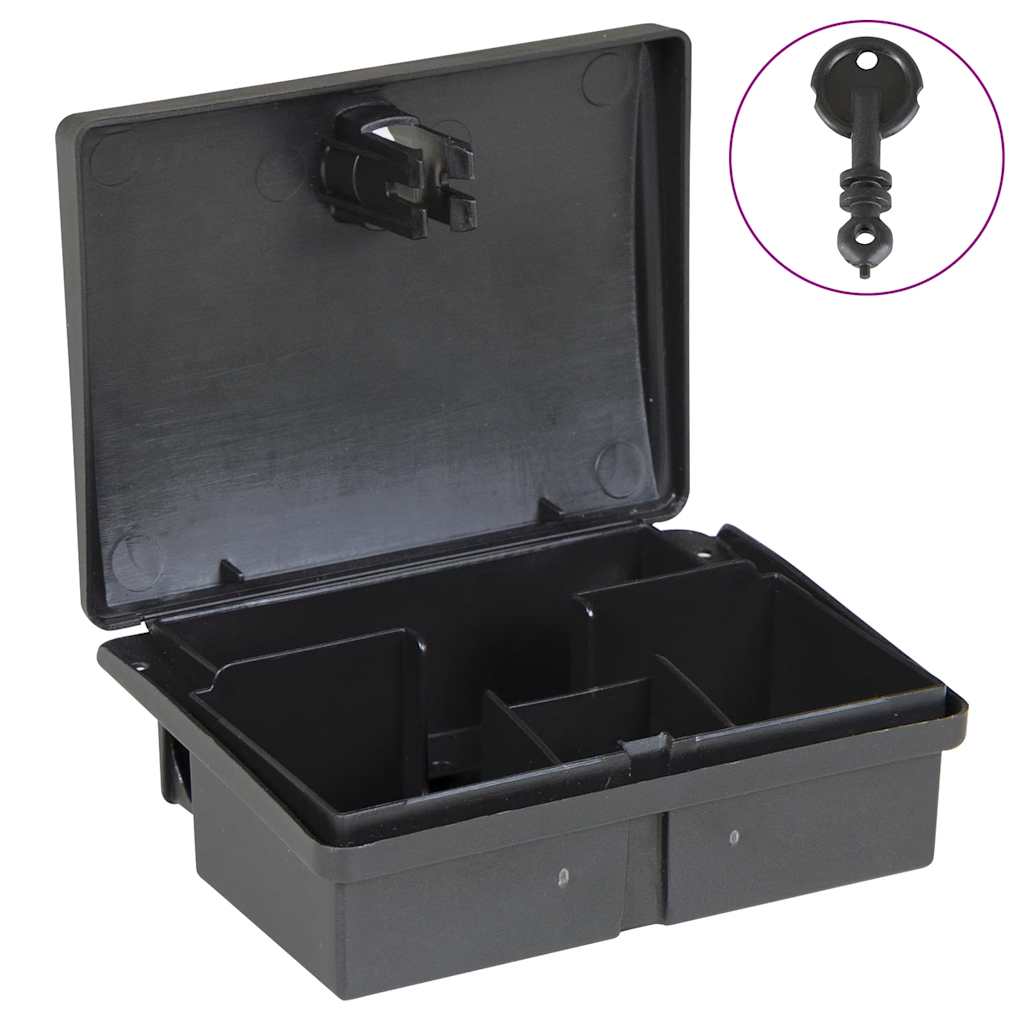 Mausefallen 5 Stk. Schwarz 13x10x4 cm Mausefallen 5 Stk. Schwarz 13x10x4 cm