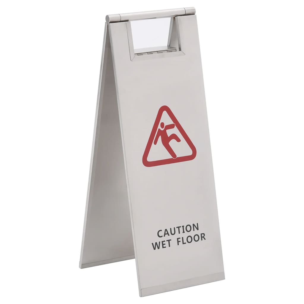 Warnschild Klappbar Achtung Rutschgefahr Edelstahl Warnschild Klappbar Achtung Rutschgefahr Edelstahl