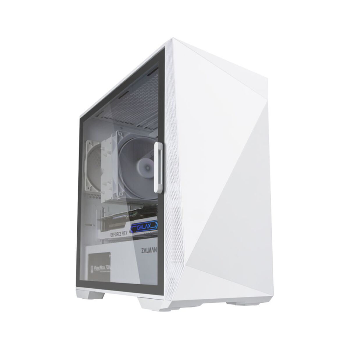 ATX Semi-Tower Gehäuse Zalman Z1 Iceberg White Weiß ATX Semi-Tower Gehäuse Zalman Z1 Iceberg White Weiß