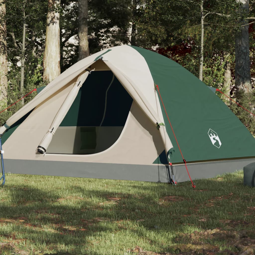 Kuppel-Campingzelt 6 Personen Grün Wasserdicht Kuppel-Campingzelt 6 Personen Grün Wasserdicht
