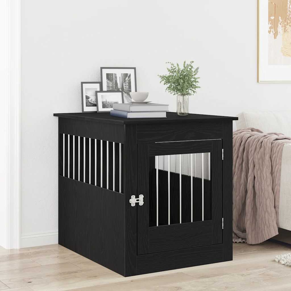 Hundebox Möbel Schwarze Eiche 80x64,5x71 cm Holzwerkstoff Hundebox Möbel Schwarze Eiche 80x64,5x71 cm Holzwerkstoff