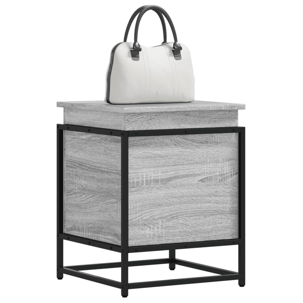 Aufbewahrungsbox mit Deckel Grau Sonoma 40x40x51,5 cm Aufbewahrungsbox mit Deckel Grau Sonoma 40x40x51,5 cm