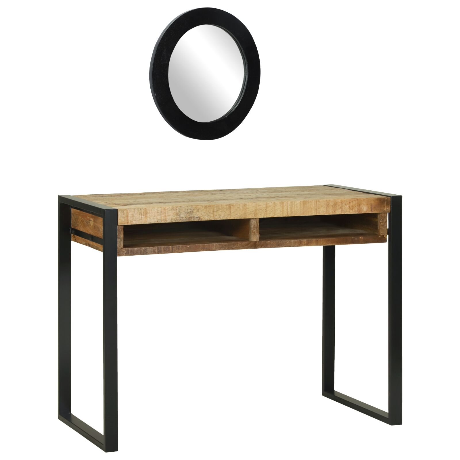 Schminktisch mit Spiegel 100x50x75 cm Massivholz Mango Schminktisch mit Spiegel 100x50x75 cm Massivholz Mango