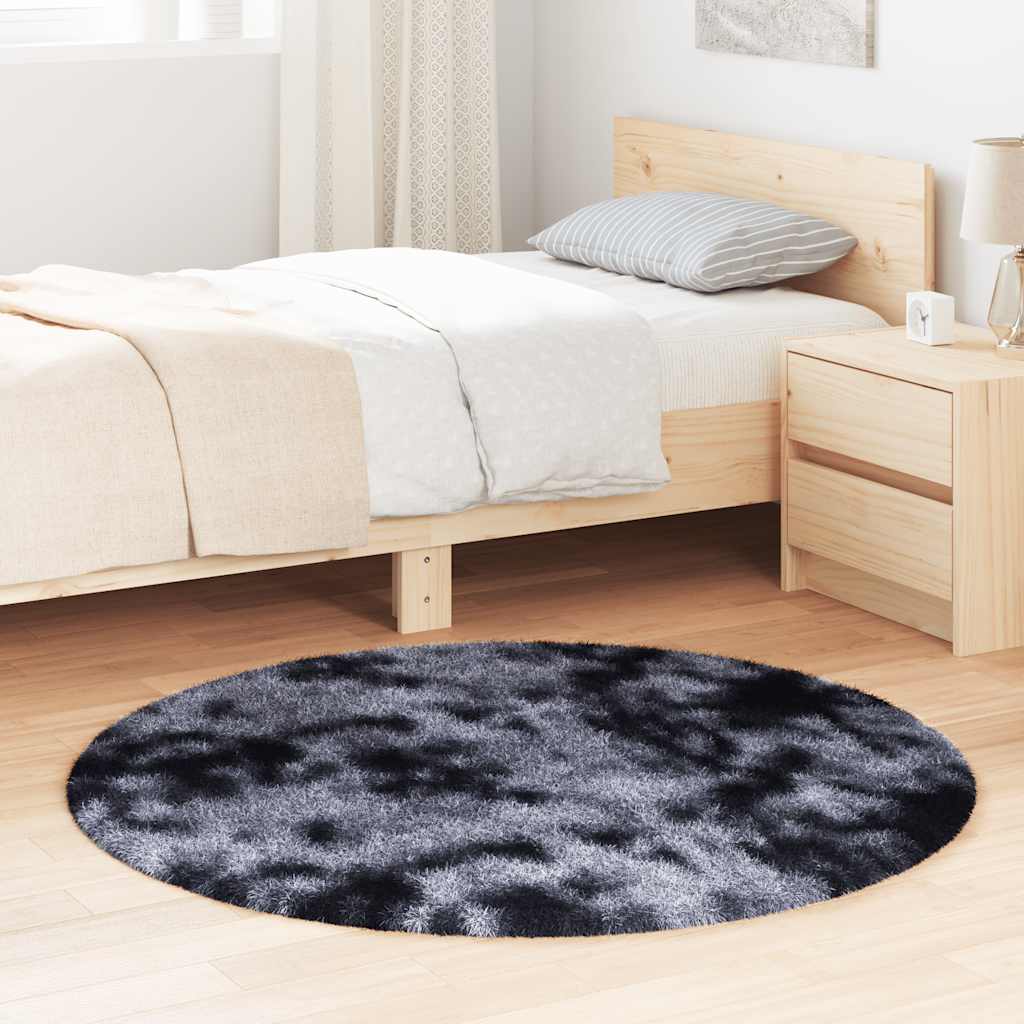 Teppich Shaggy Hochflor NAVARRA Dunkelgrau 120x120 cm Polyester Teppich Shaggy Hochflor NAVARRA Dunkelgrau 120x120 cm Polyester