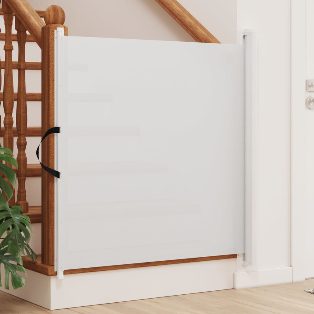 Haustier-Barriere Ausziehbar Weiß 82,5x125 cm Haustier-Barriere Ausziehbar Weiß 82,5x125 cm