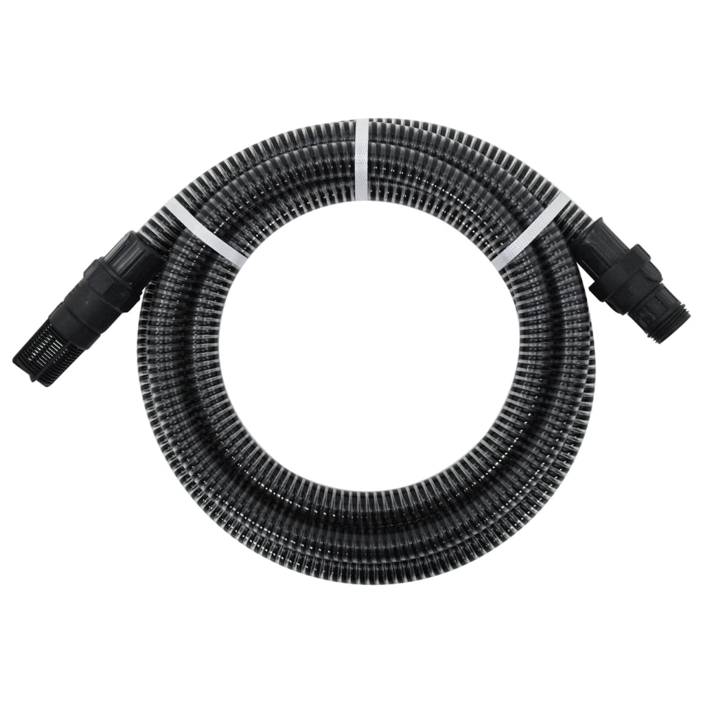 Saugschlauch mit PVC-Anschlüssen Schwarz 1" 4 m PVC Saugschlauch mit PVC-Anschlüssen Schwarz 1" 4 m PVC