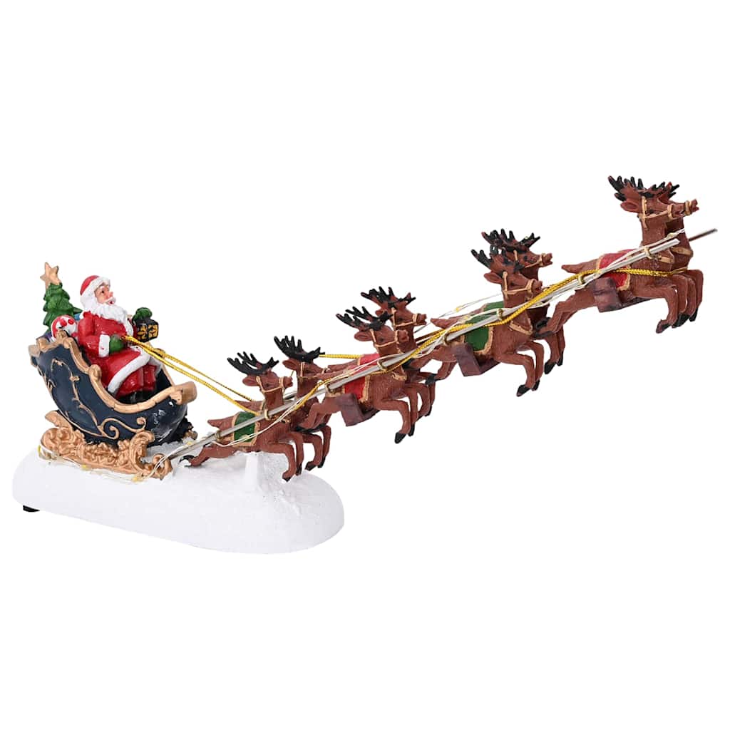 Weihnachtsdekoration Mehrfarbig 31,5 x 6,5 x 16 cm Harz