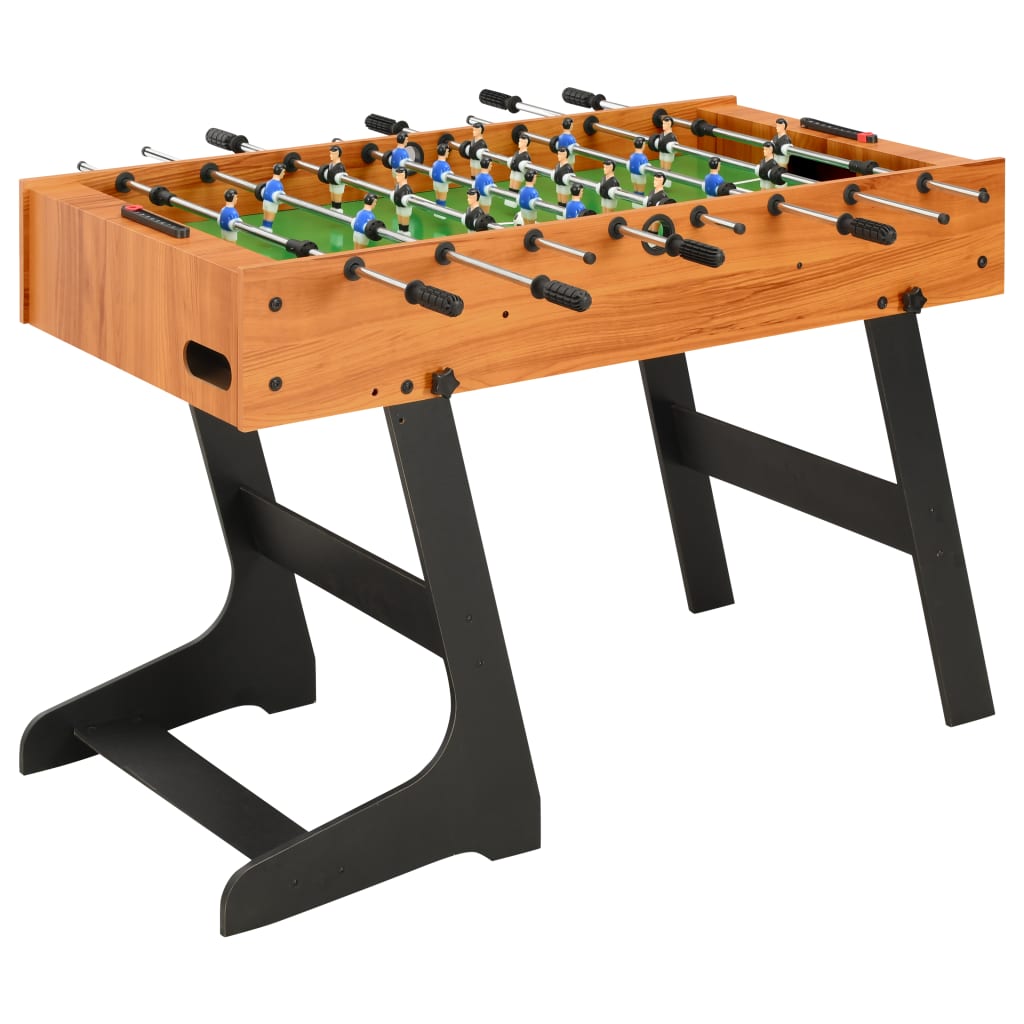 Klappbarer Kickertisch 121 x 61 x 80 cm Hellbraun Klappbarer Kickertisch 121 x 61 x 80 cm Hellbraun
