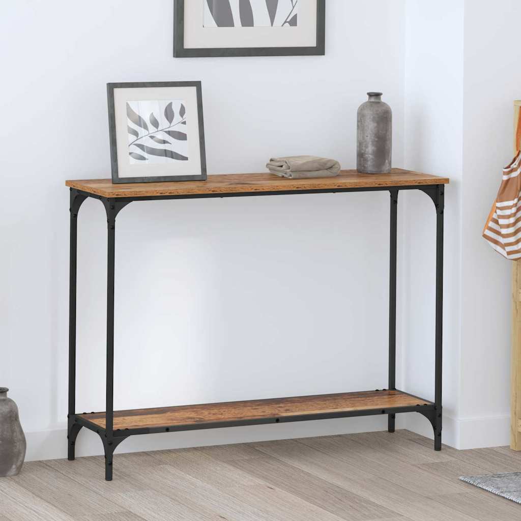 Konsolentisch Altholz 101 x 30.5 x 75 cm Holzwerkstoff