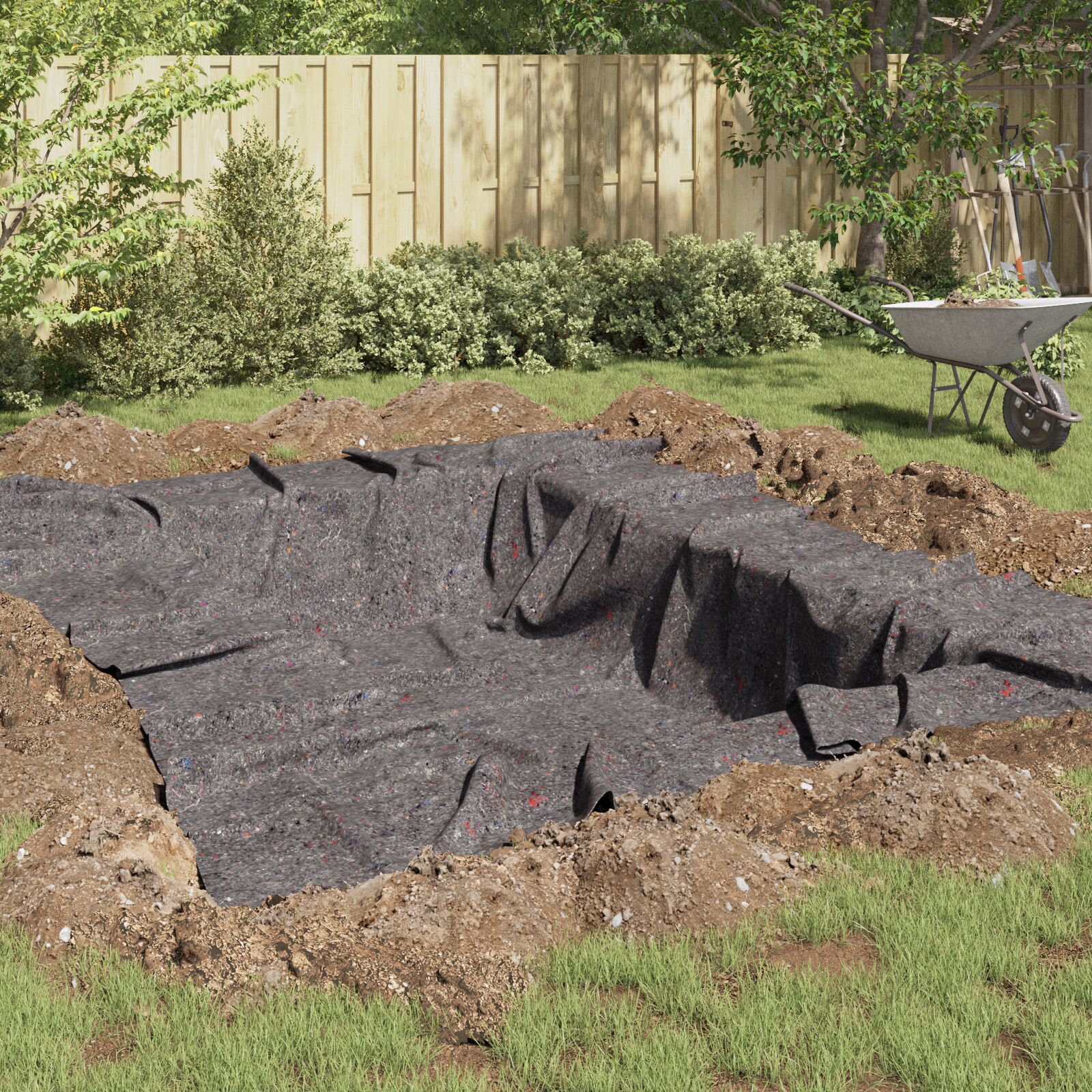 vidaXL Teichvlies 500 g/㎡ 1x10 m vidaXL Teichvlies 500 g/㎡ 1x10 m