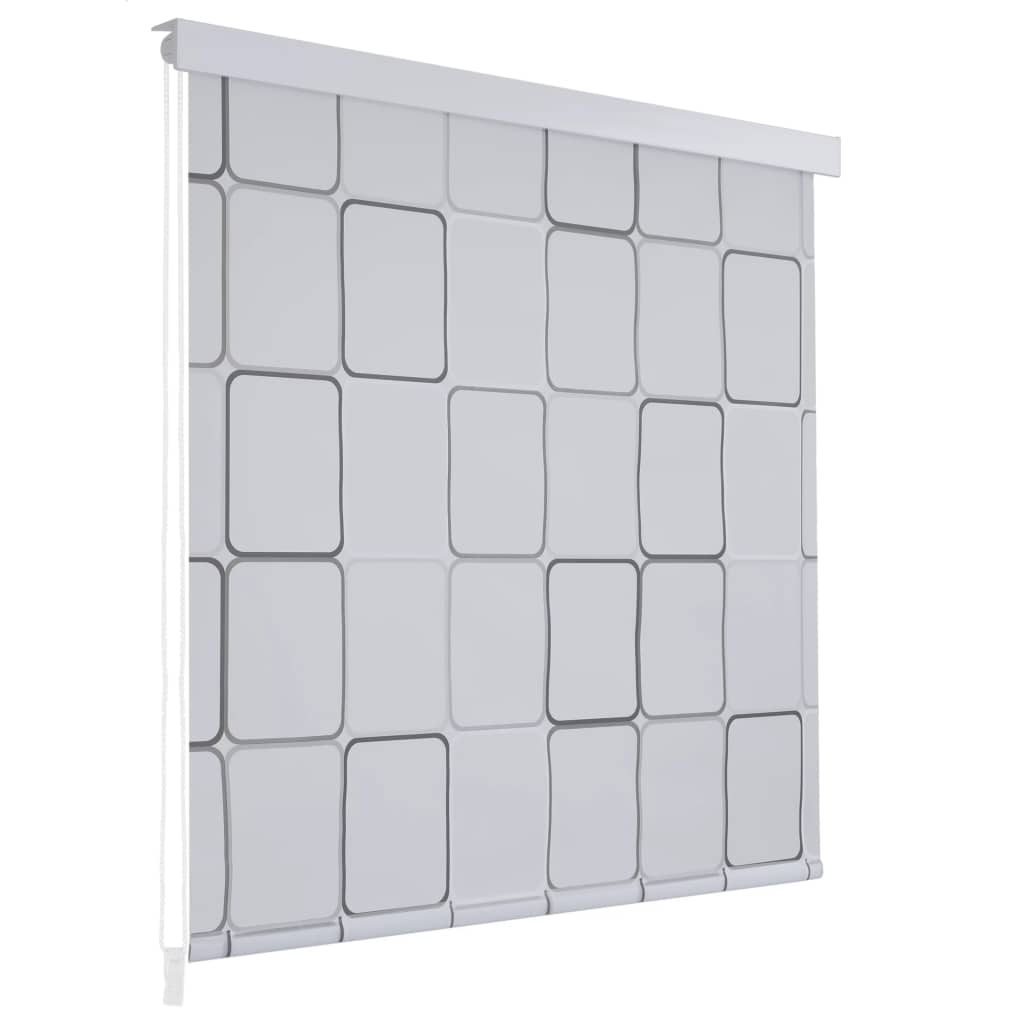 Duschrollo 100x240 cm Quadratmuster Duschrollo 100x240 cm Quadratmuster