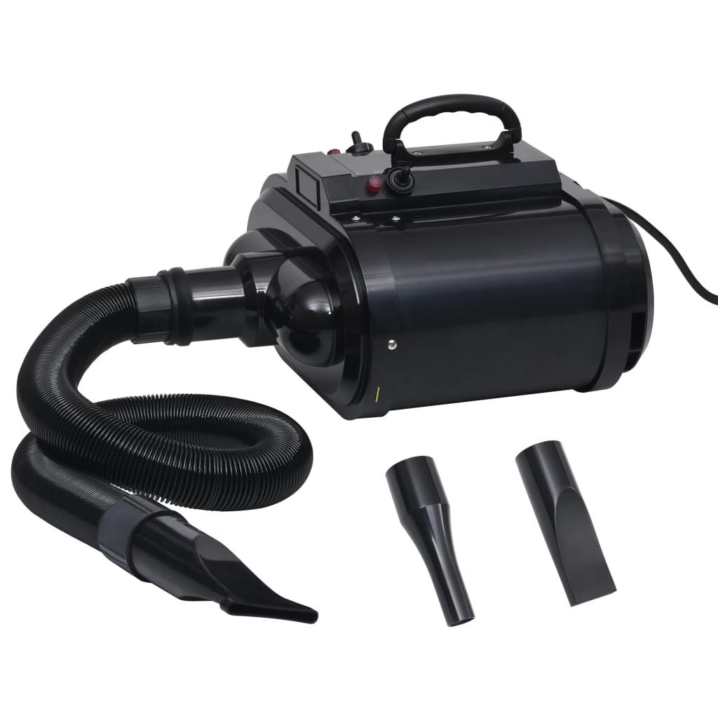 Haustiertrockner Doppelmotor Schwarz Haustiertrockner Doppelmotor Schwarz
